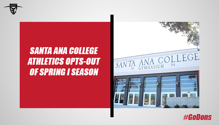 Santa Ana Athletics Opts-Out of Spring I Season