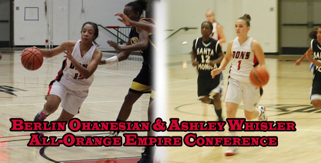 Berlin Ohanesian and Ashley Whisler Receives All-Orange Empire Conference Honors