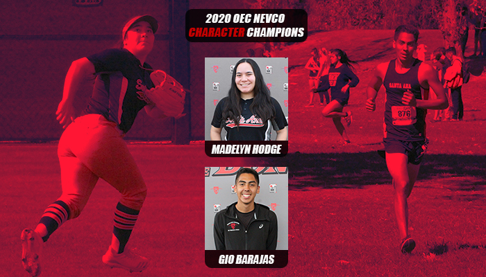 Hodge and Barajas Named to 2020 Nevco Character Champions Team