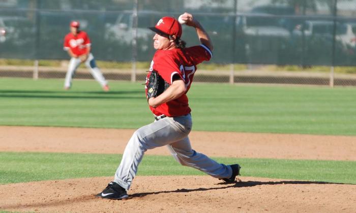 Austin Vander Riet started for the Dons in their 16-8 win over Cerritos College and pitched well as he struck out five batters in five innings.