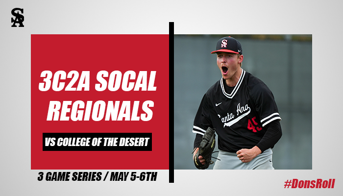 SAC Baseball Earns No. 4 Seed, Set to Host No. 21 College of the Desert in 3C2A SoCal Regionals