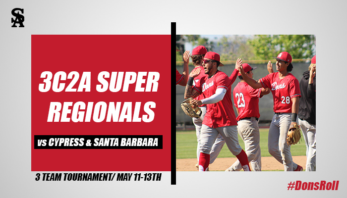 No. 4 Santa Ana Baseball Set to Host No. 5 Cypress and No. 9 Santa Barbara City in Super Regionals