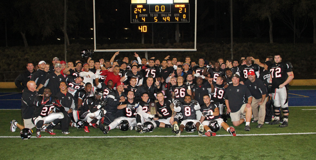 Dons Claim 2012 Southern California Bowl with 24-21 Win over Canyons