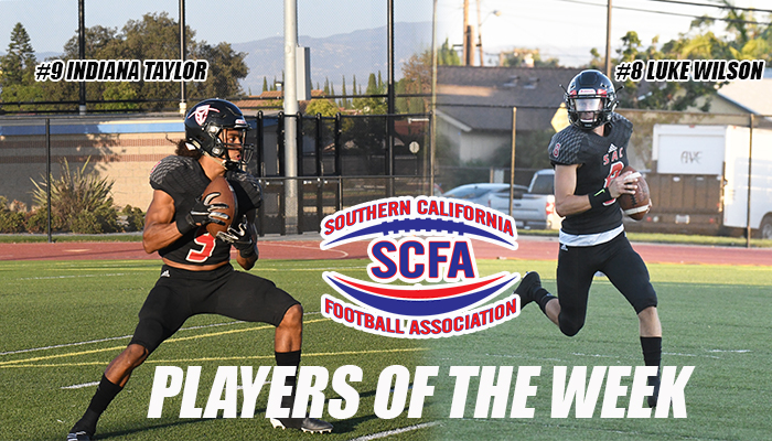 Wilson and Taylor Take Home SFCA Week Two Players of the Week Honors