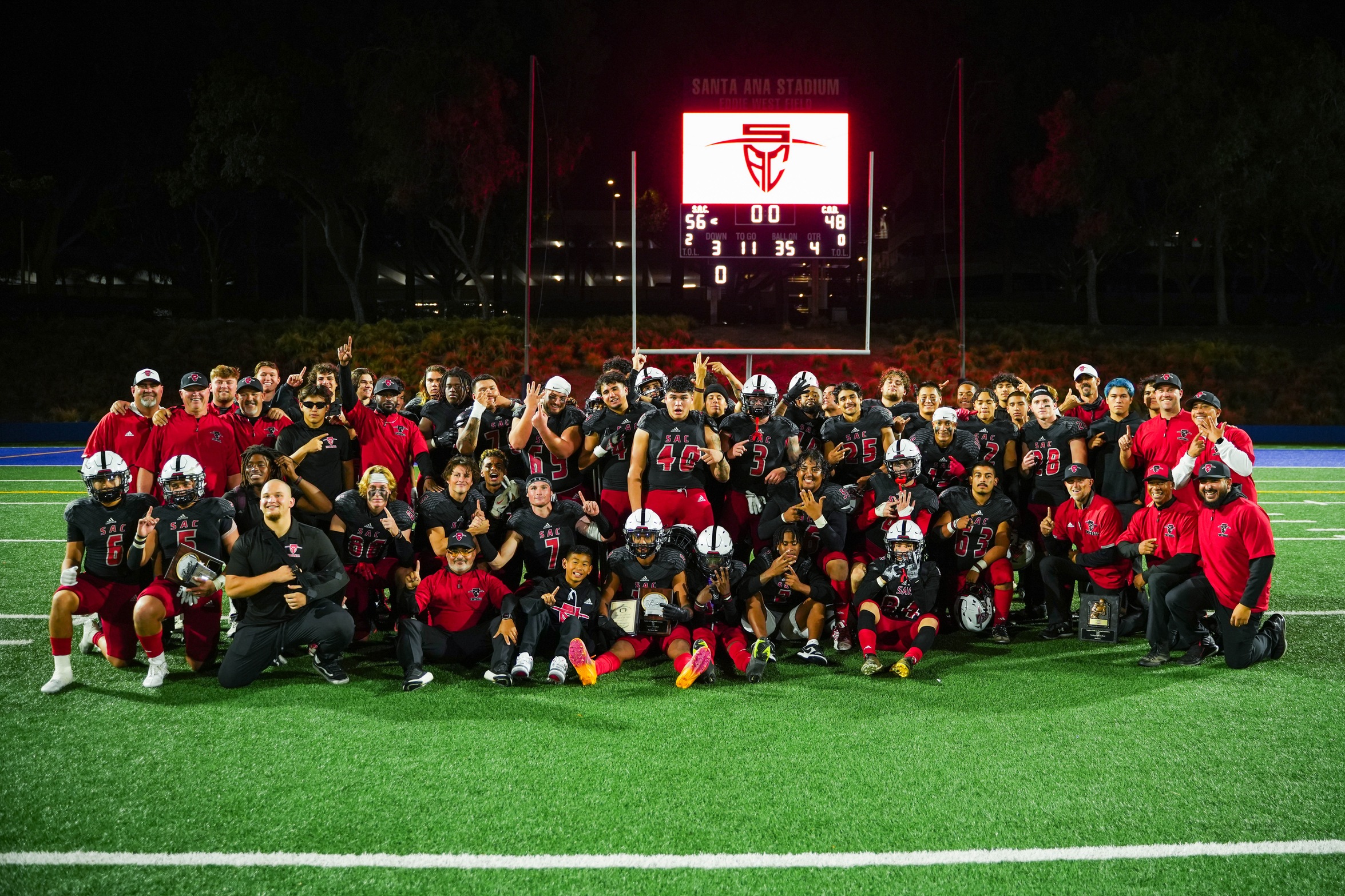 SAC Defeats COD 56-48 to Secure First Bowl Game Win Since 2012