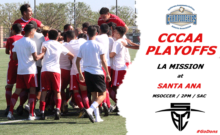 SAC Men's Soccer to Host LA Mission in CCCAA Playoffs on Saturday