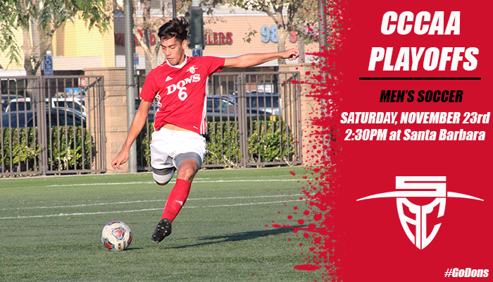Men’s Soccer Set to Face Santa Barbara in Round One of CCCAA SoCal Regionals