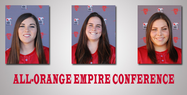Perkins, Hernandez and Perez Named All-Orange Empire Conference