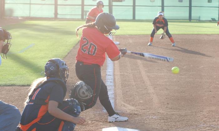 Alexandra Hernandez scored Madison Graham on this single in the seventh inning for the Dons.