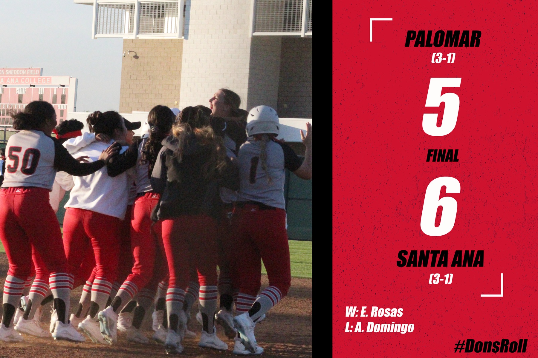 Holzberg Lifts Dons to 6-5 Win Over Palomar with Walk-Off Single