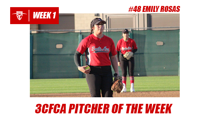 Emily Rosas Earns 3CFCA Pitcher of the Week, SAC Softball Checks in at No. 10 in the State Polls