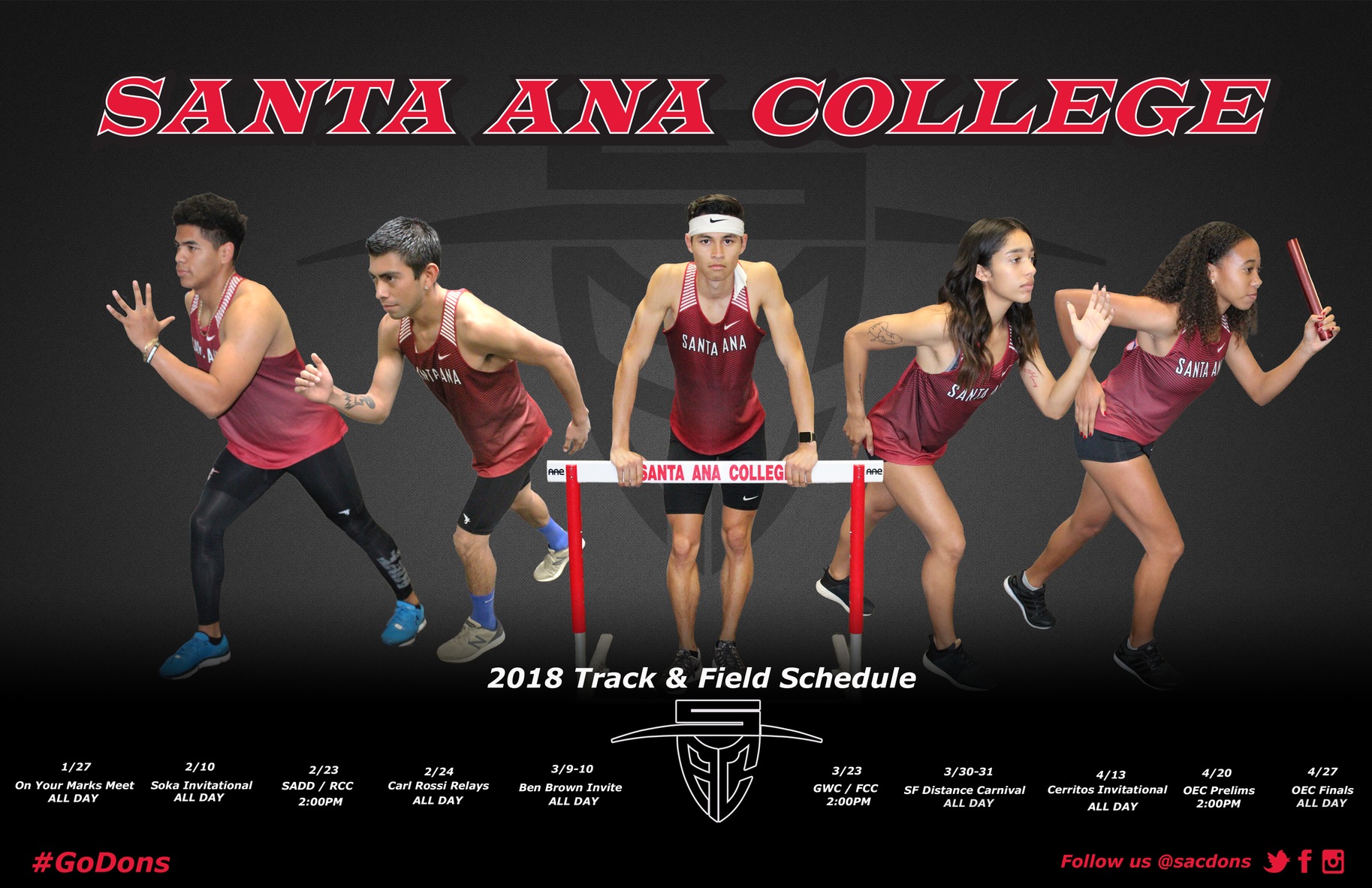 Dons Start Off 2018 Season with On Your Marks Meet