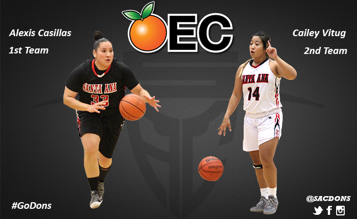 Casillas and Vitug Earn OEC All-Conference Honors