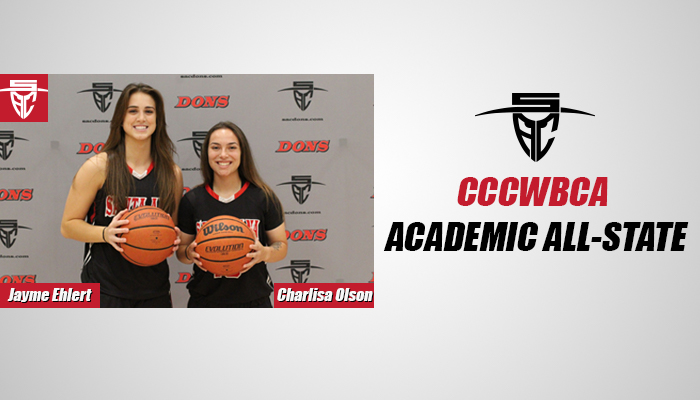 Olson and Ehlert Earn CCCWBCA Academic All-State Honors