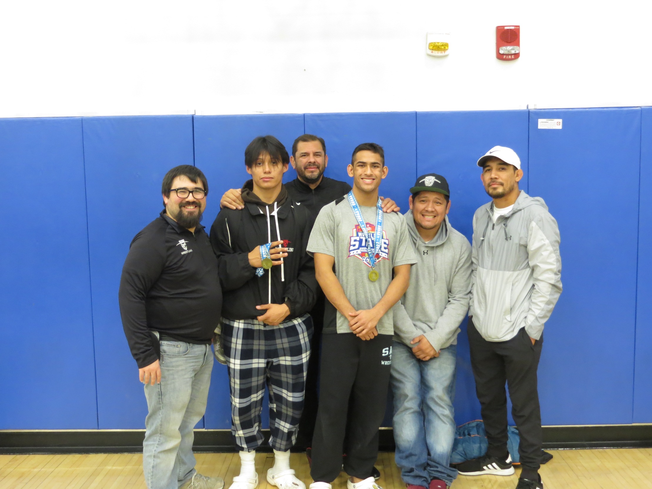 SAC Wrestling Takes 12th at State Championships, Perez and Patel Earn Podium Finishes