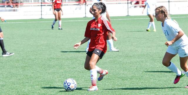 Gabriela Rodriguez scored one of the Dons two goals in their shutout victory over Cuyamaca College.