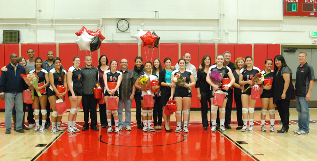 The Dons honored their nine sophomores prior to their final match of the season.