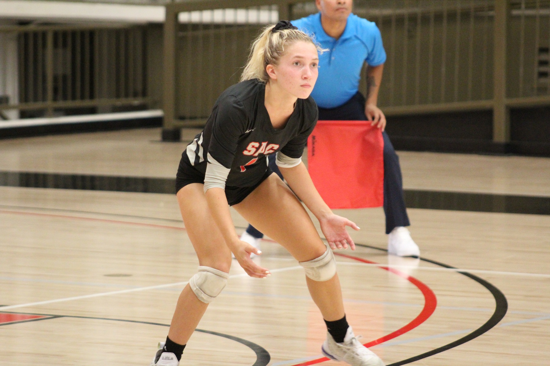SAC Volleyball Picks Up First OEC Win with Sweep of Santiago Canyon